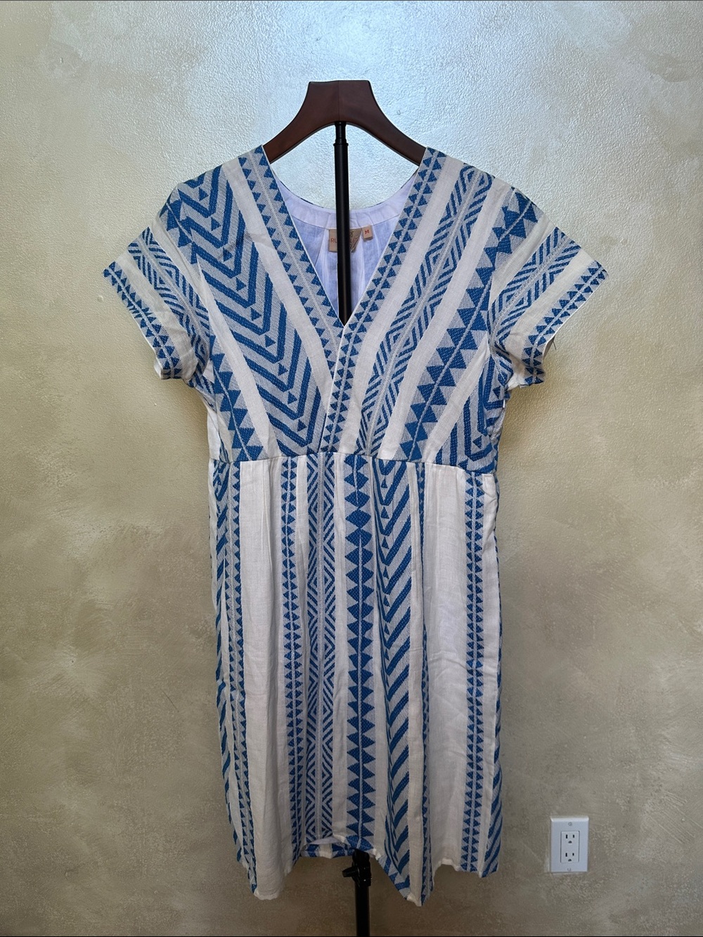 Rungolee Athena Dress in Blue Nile Cotton sz medium NWT